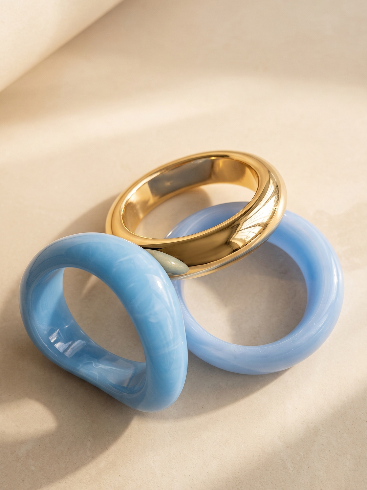 Azure Cloud Resin Bangles
