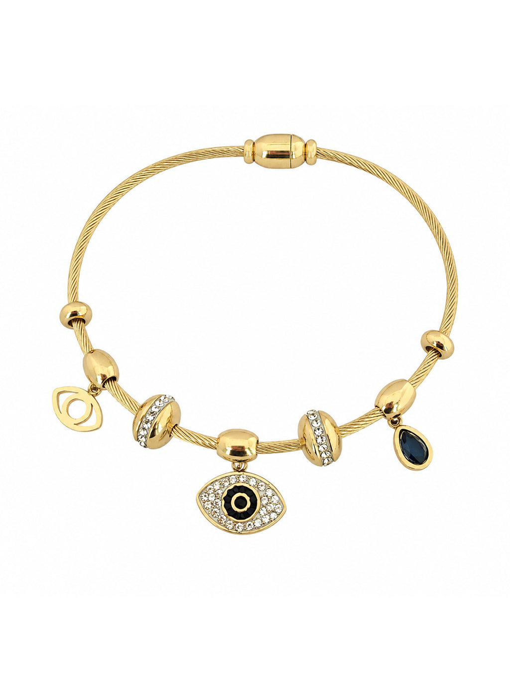 Nazar Luxe Charm Cable Bracelet