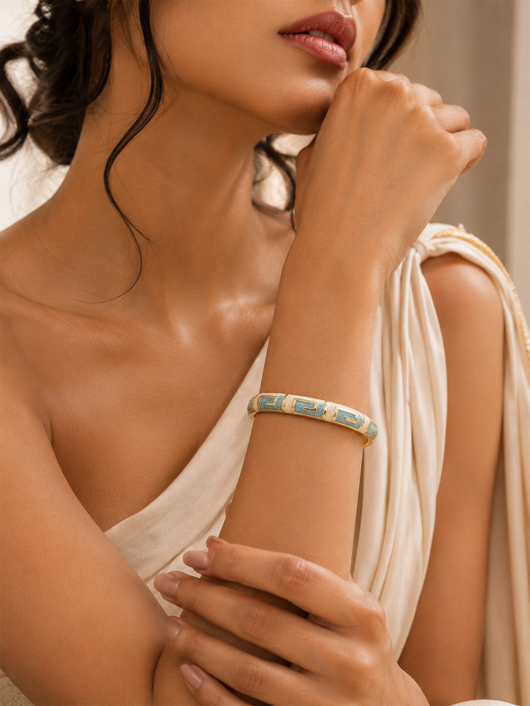 Azure Mosaic Bangle