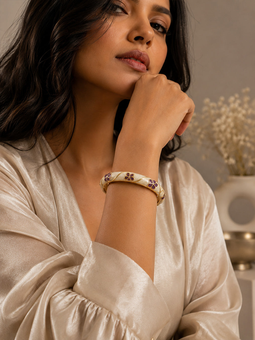 Lavender Bloom Bangle