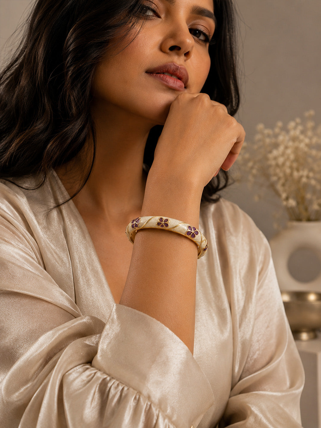 Lavender Bloom Bangle