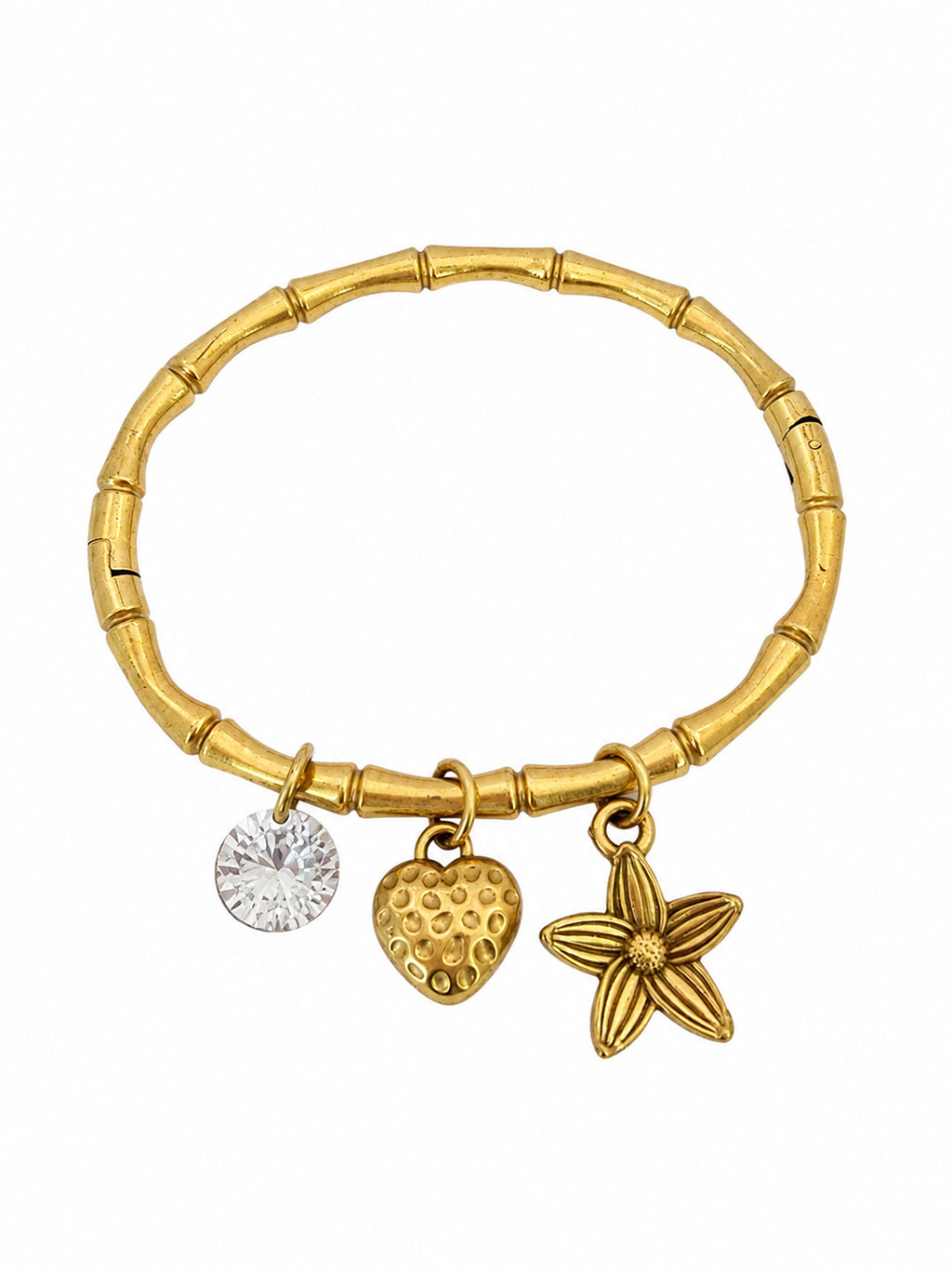 Golden Blossom Charm Bracelet