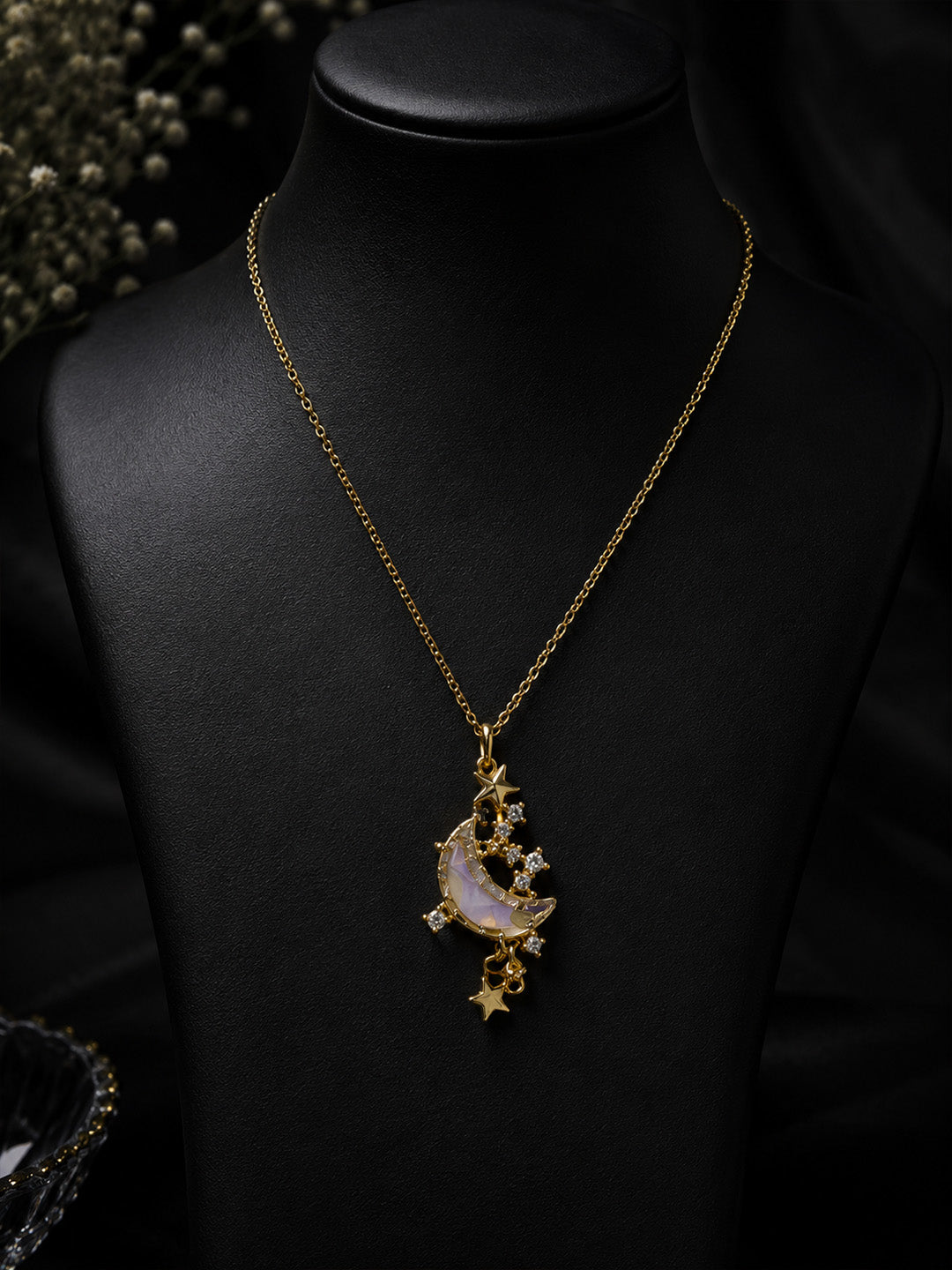 Astra Zircon Necklace - Gold