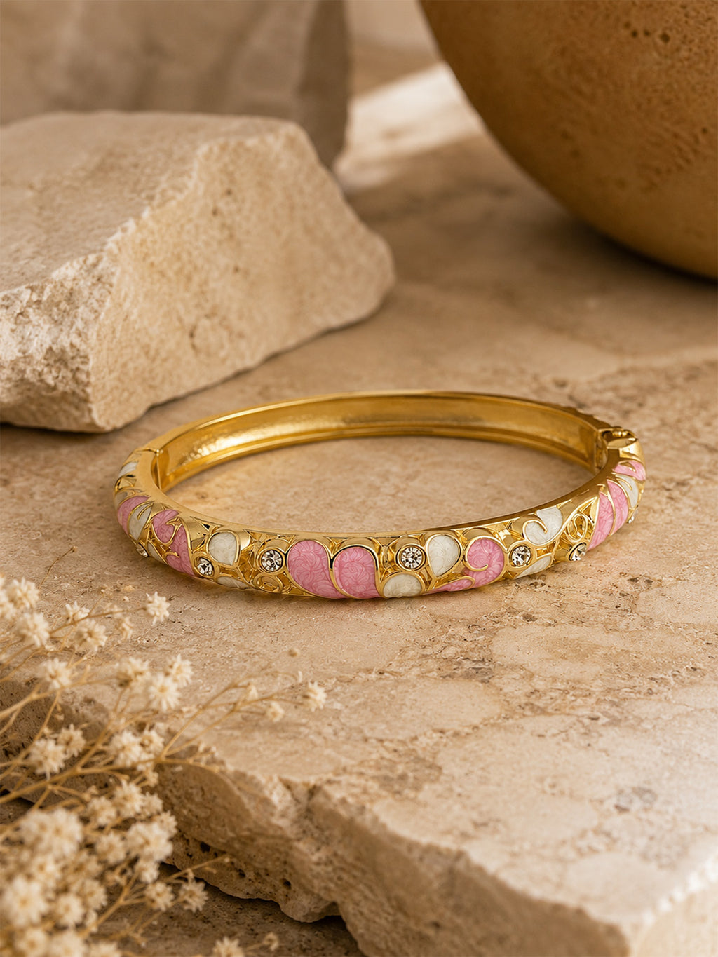 Blush Blossom Bangle