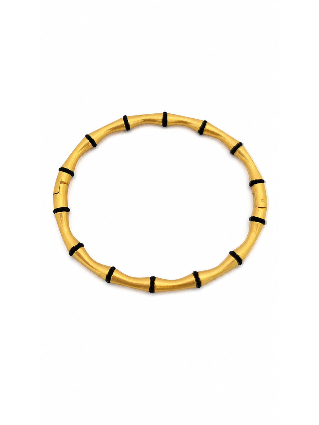 Gold Bamboo Link Bangle