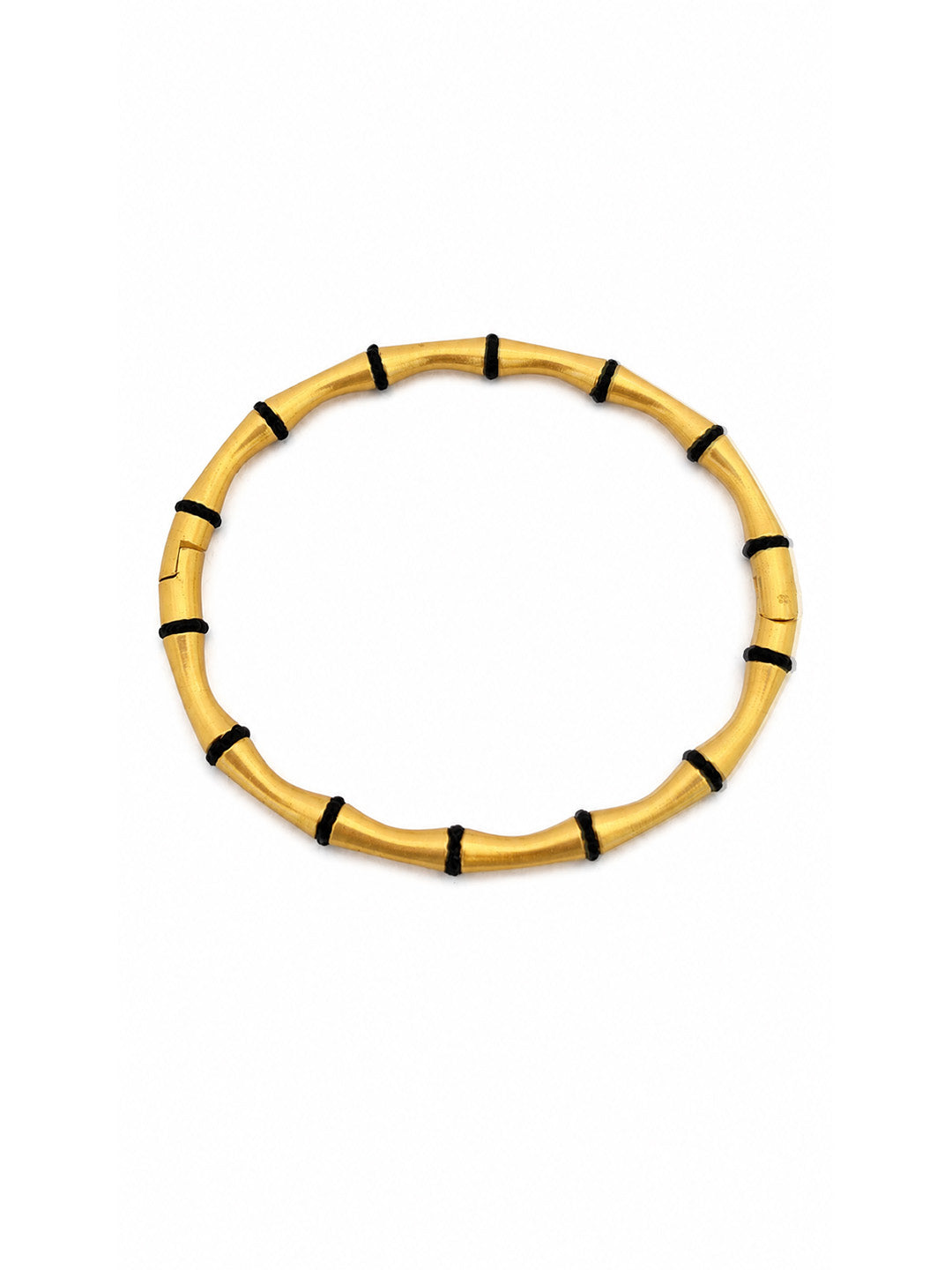 Gold Bamboo Link Bangle