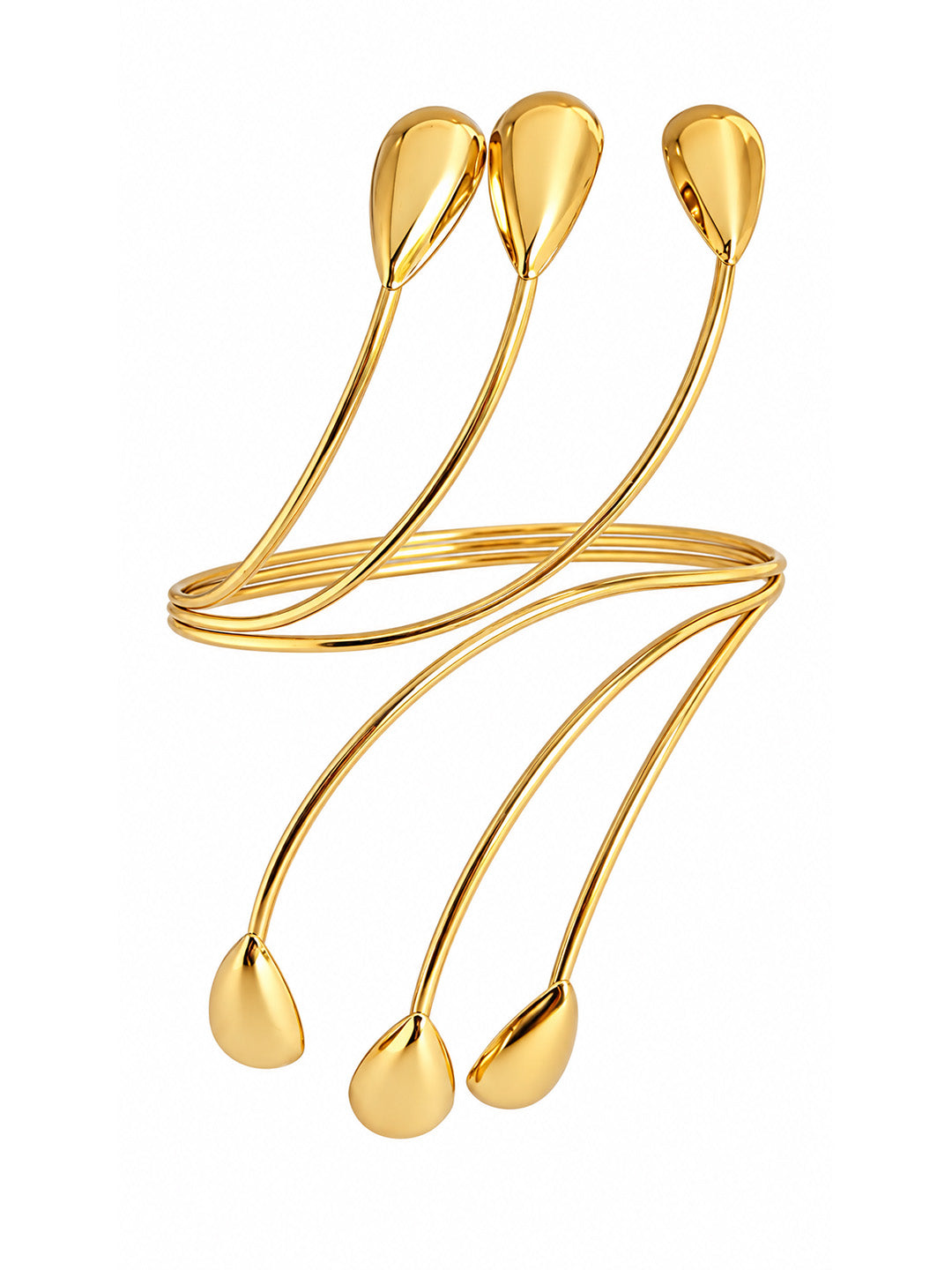 Golden Bloom Open Cuff