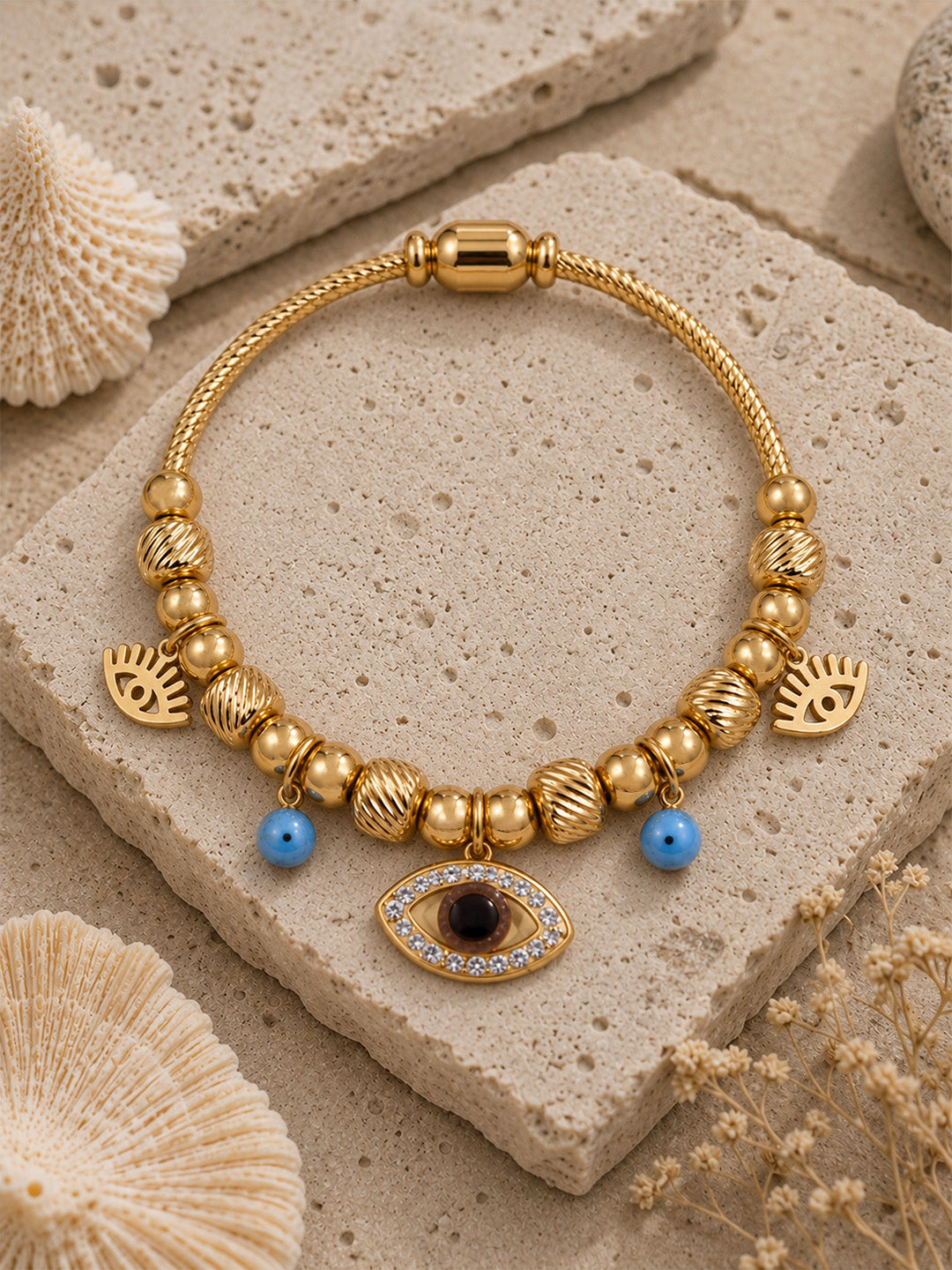 Nazar Luxe Charm Cable Bracelet
