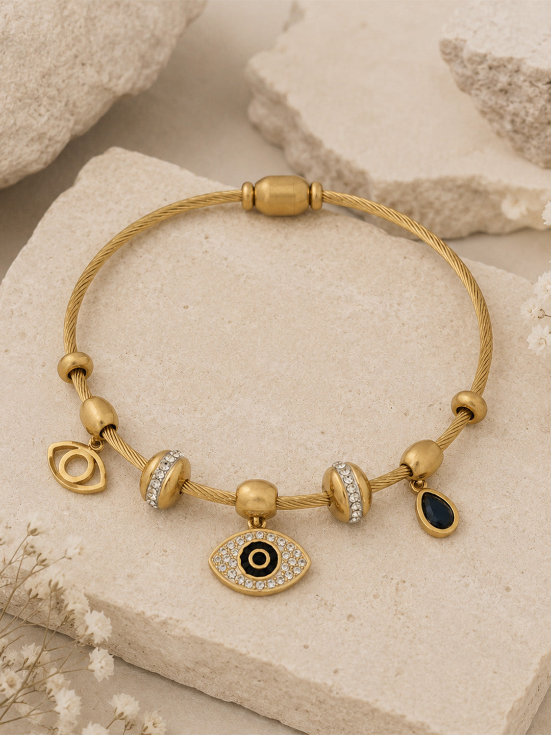 Nazar Luxe Charm Cable Bracelet
