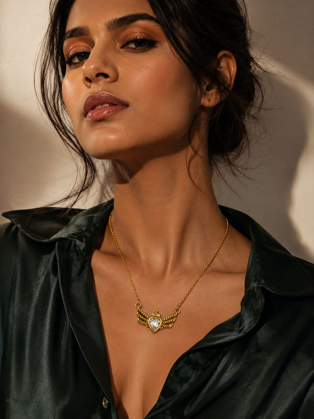 Aurelle Wings Necklace - Gold
