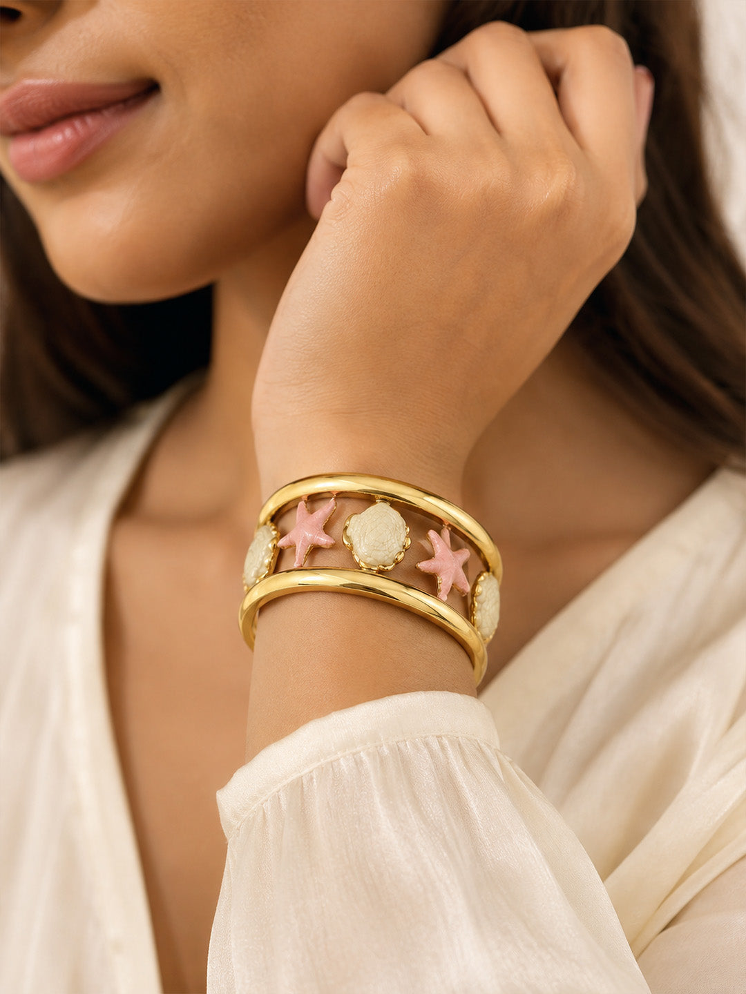 Maris Starfish Bracelet - Pink