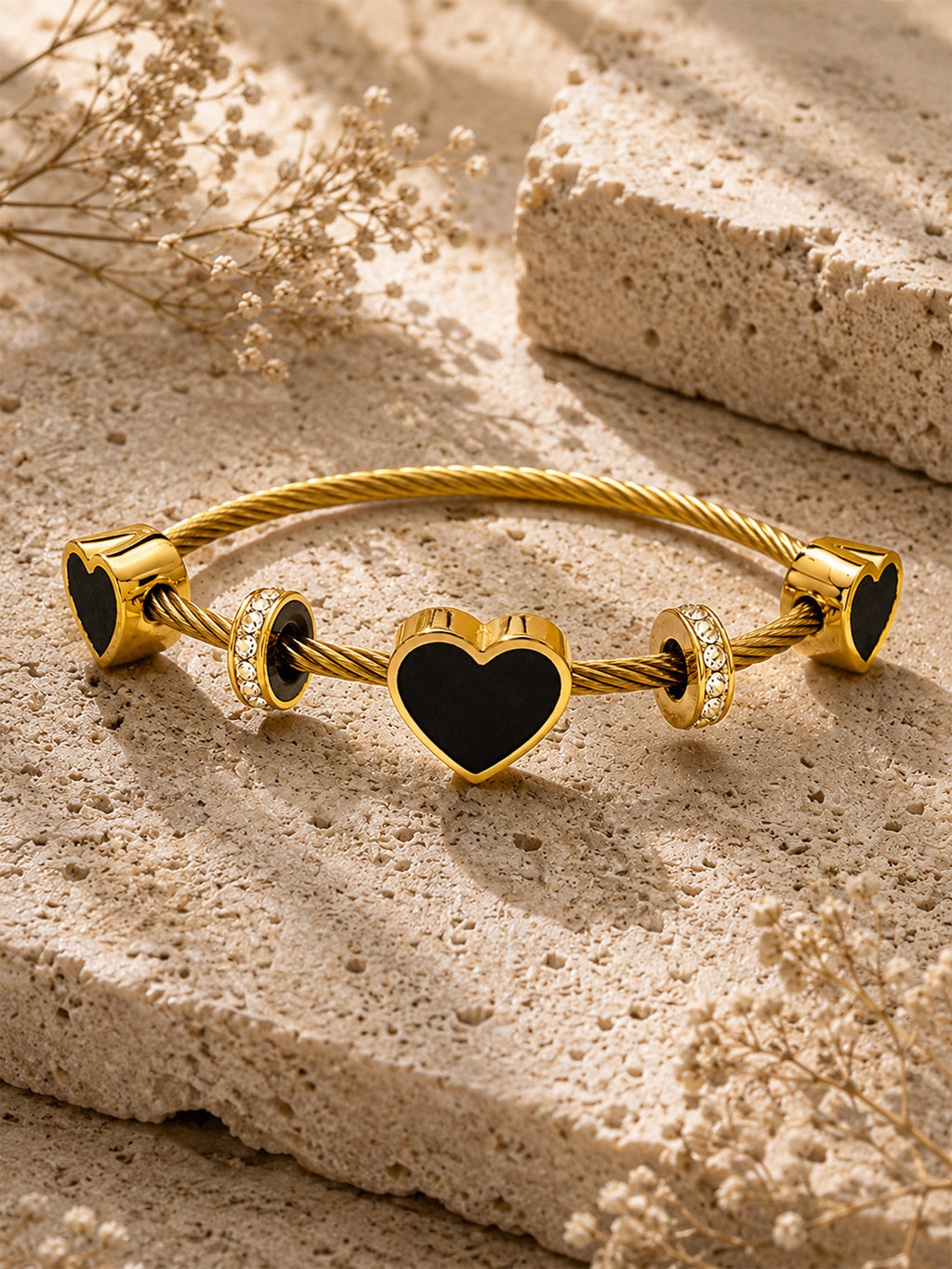 Noir Amour Cable Bracelet