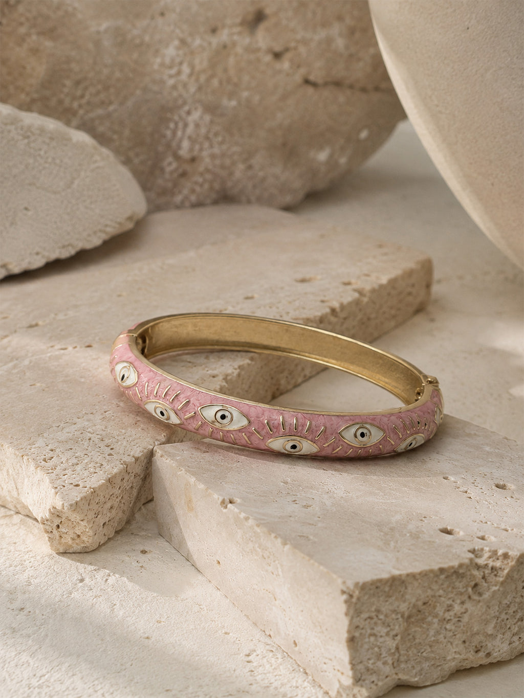 Pink Nazar Bangle