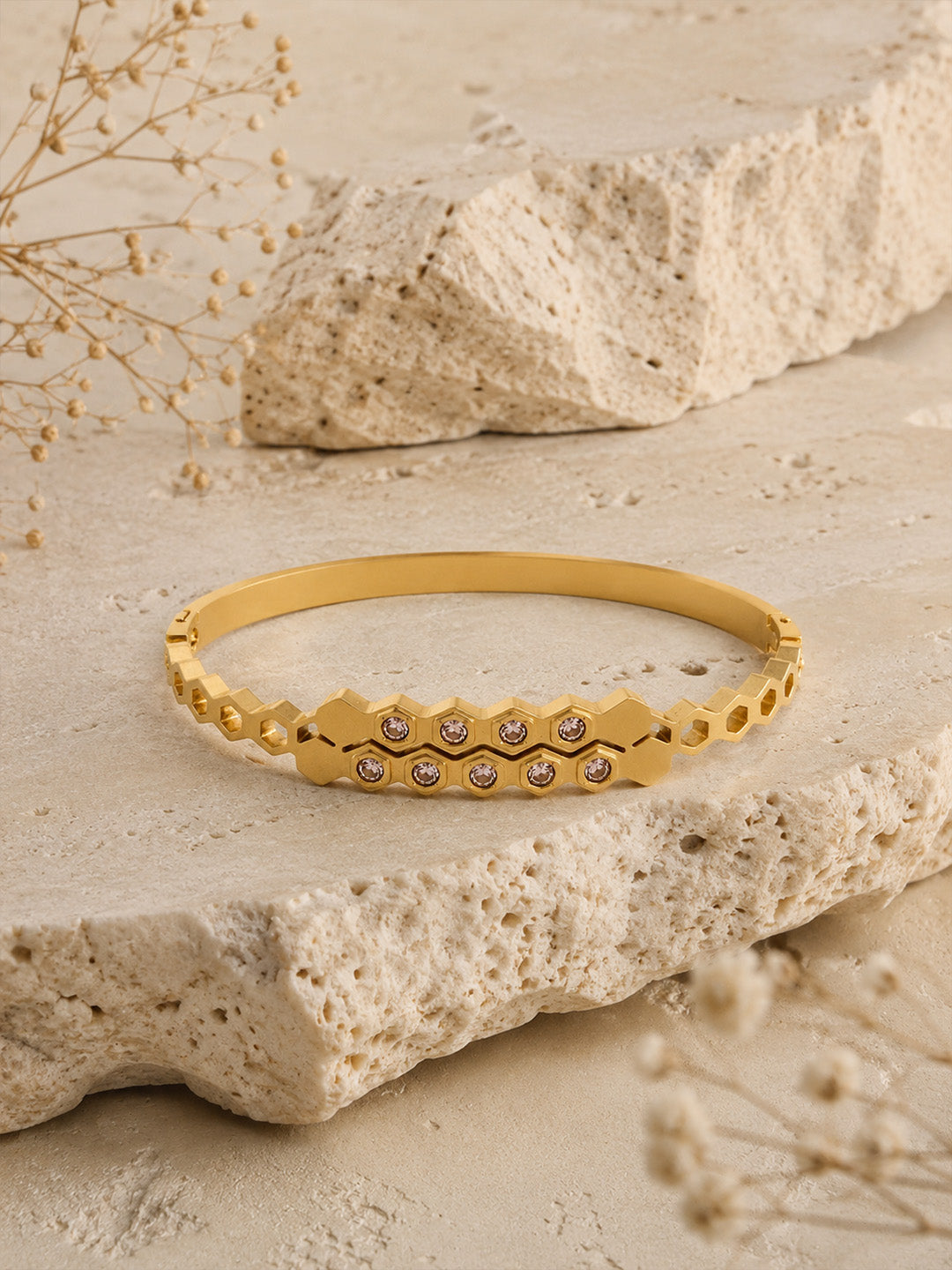 Honeycomb Luxe Bangle