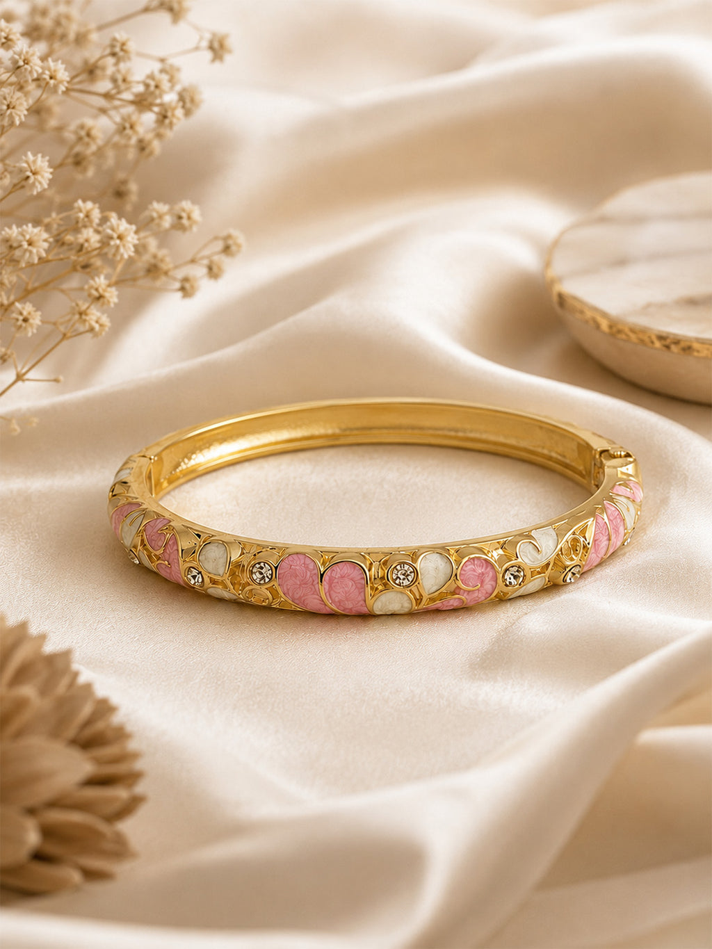 Blush Blossom Bangle