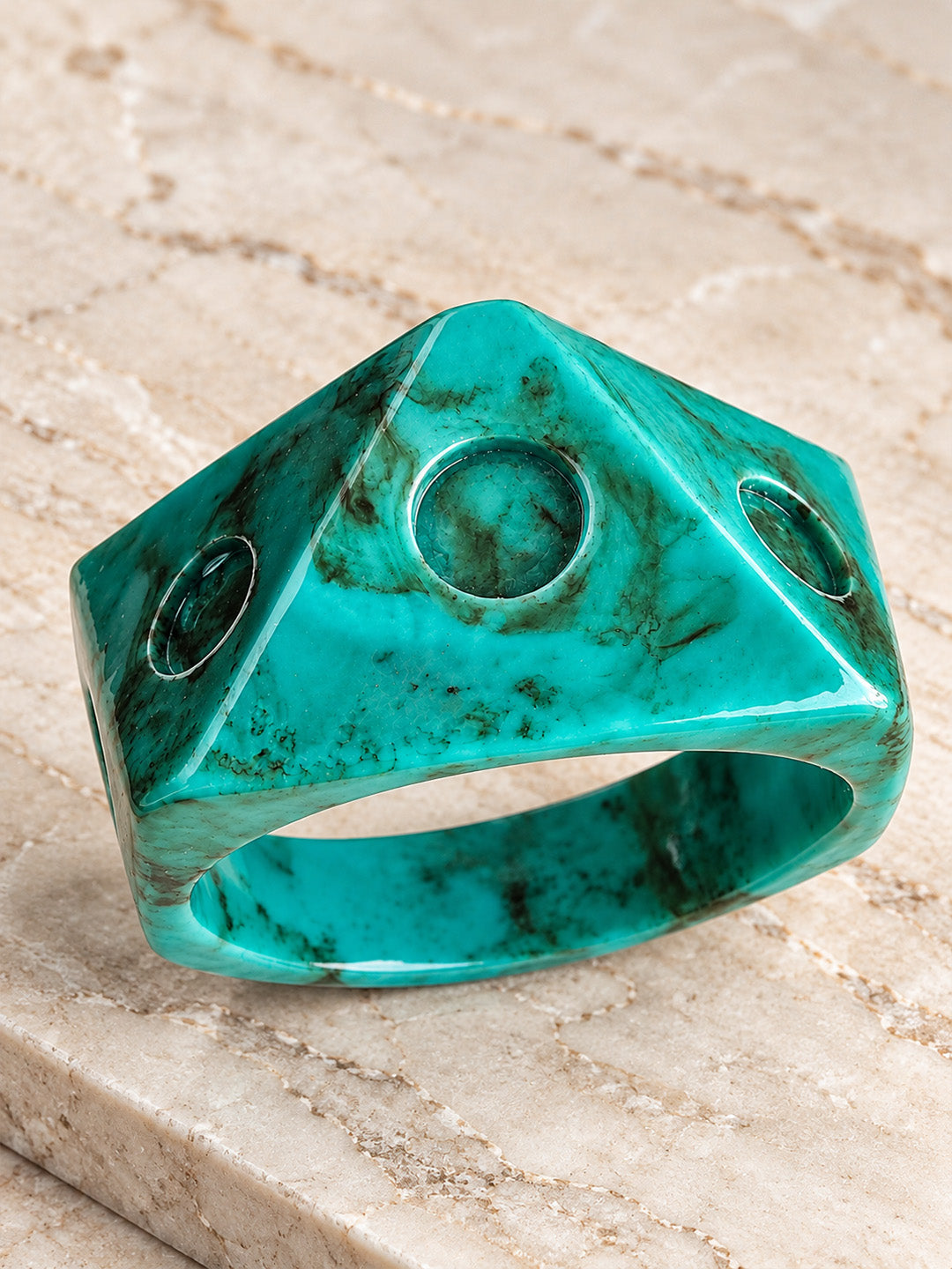 Ocean Jade Cuff Bracelet