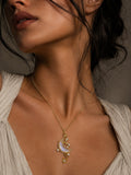 Astra Zircon Necklace - Gold