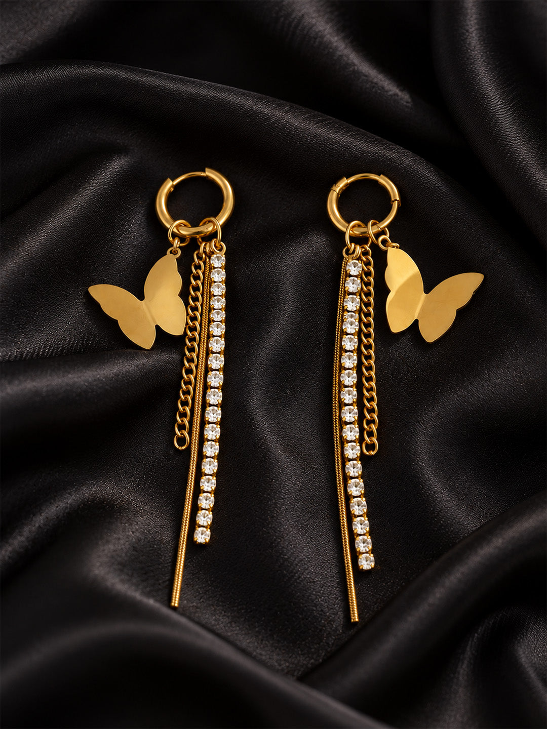 Butterfly Luxe Rhinestone Drop Earrings
