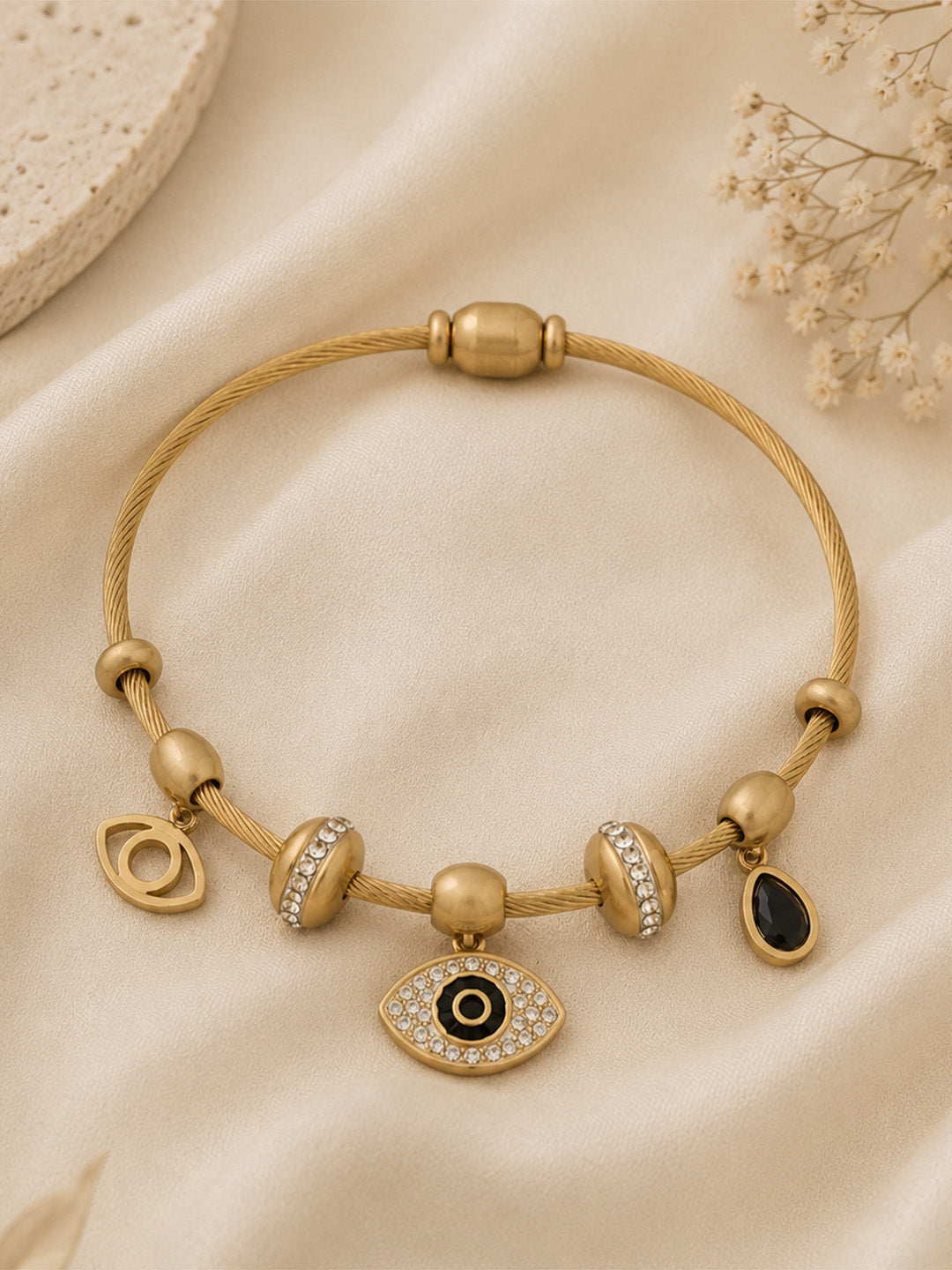 Nazar Luxe Charm Cable Bracelet
