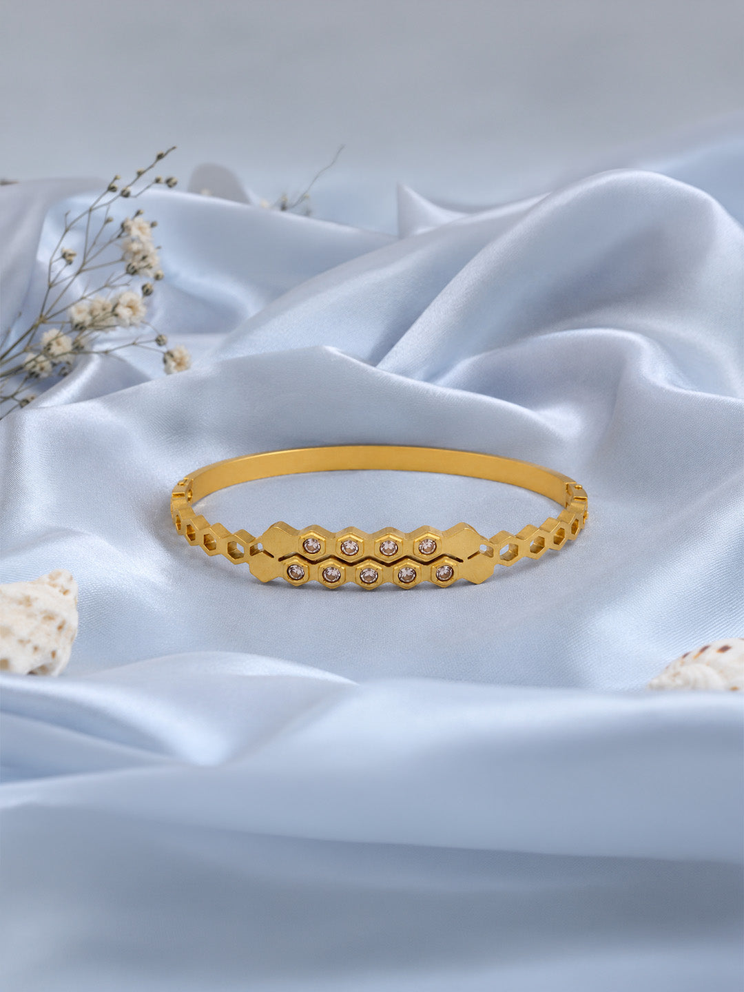 Honeycomb Luxe Bangle