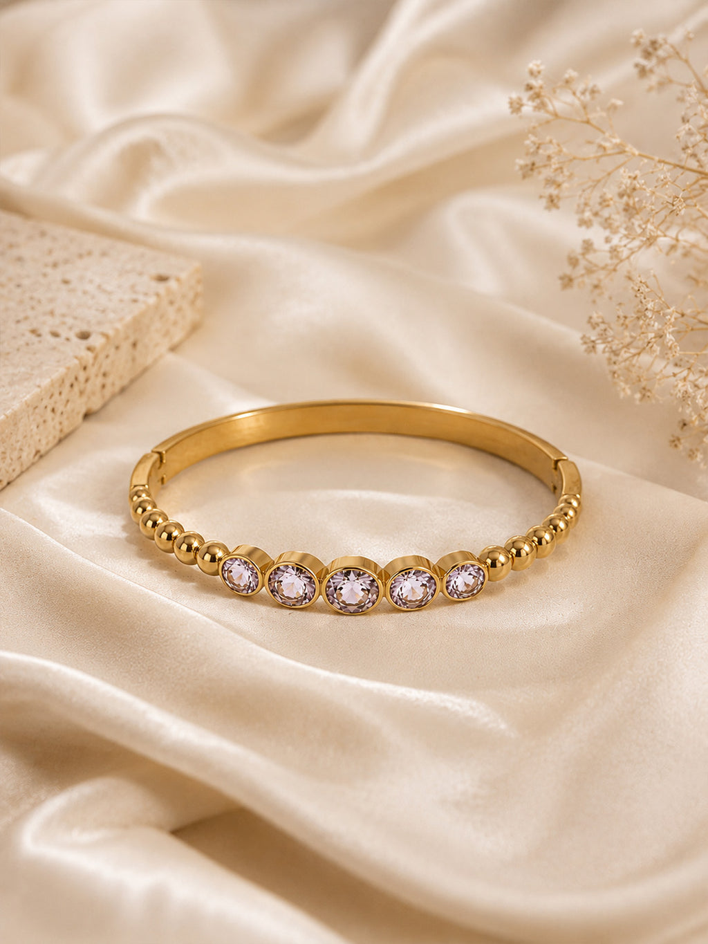 Lumina Bezel Bangle