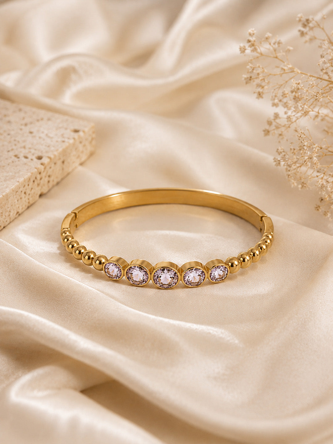 Lumina Bezel Bangle