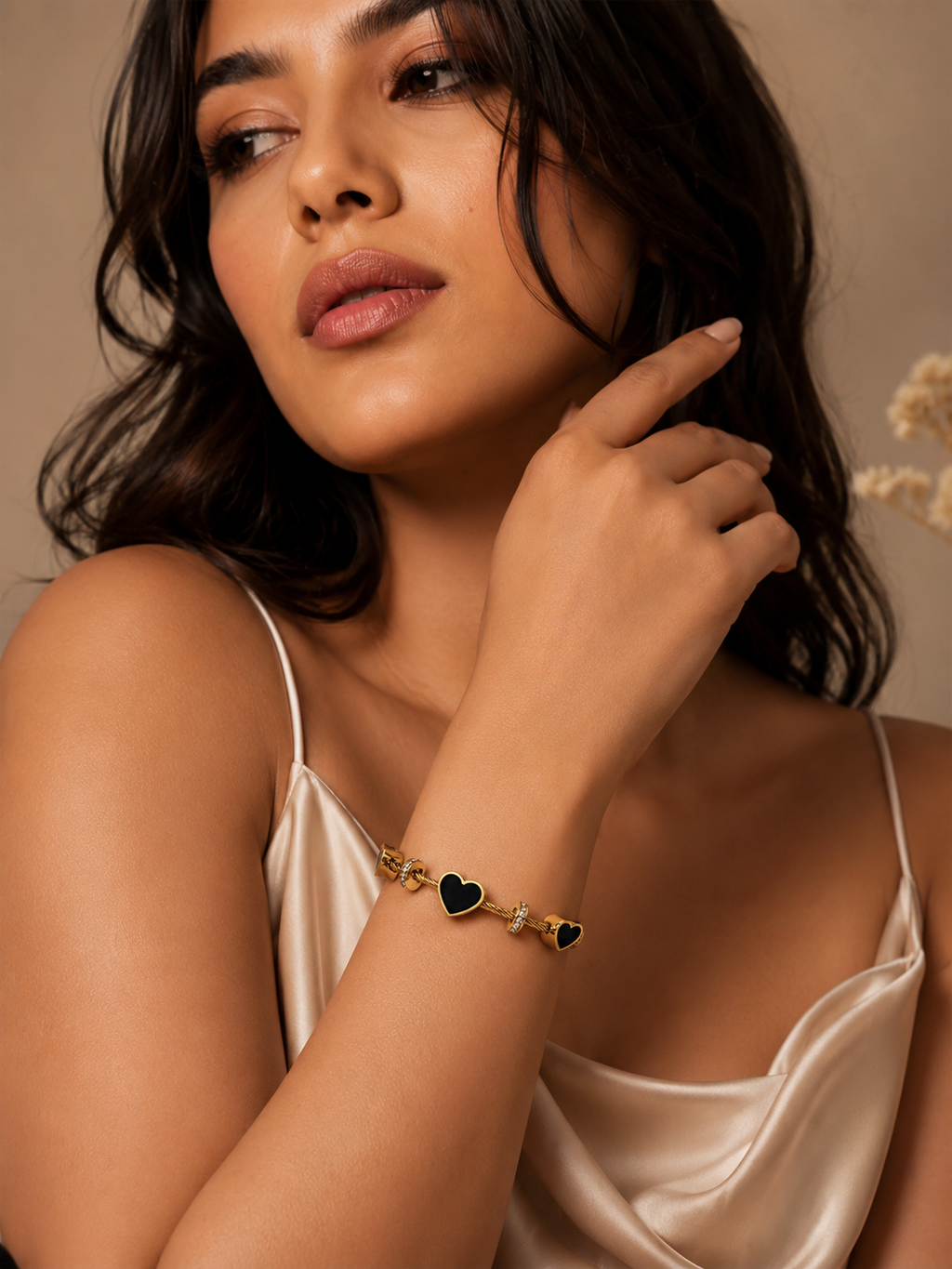 Noir Amour Cable Bracelet
