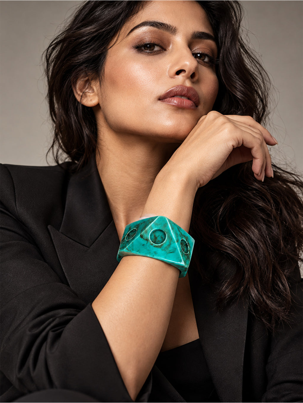 Ocean Jade Cuff Bracelet