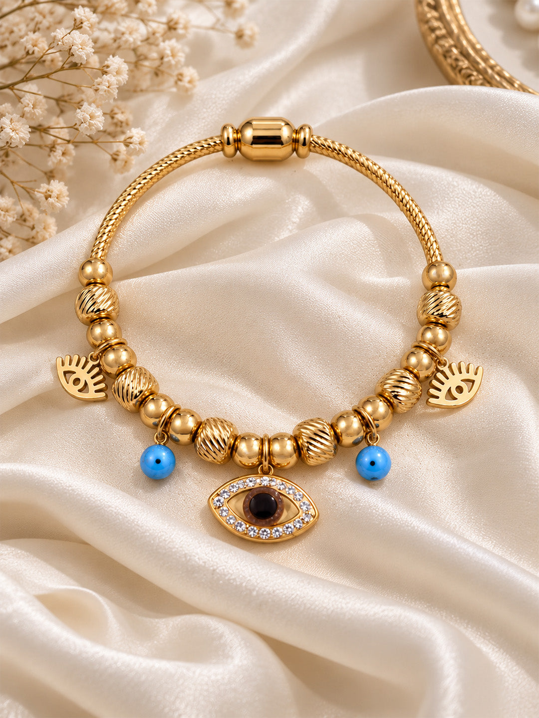 Nazar Luxe Charm Cable Bracelet