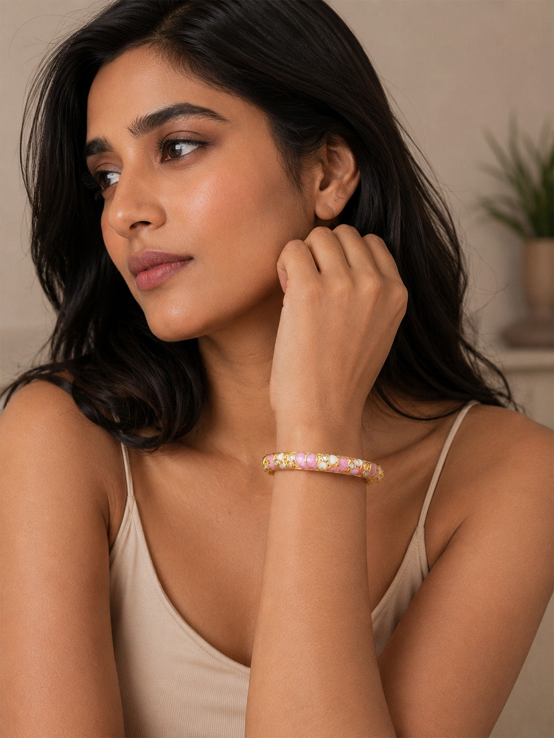 Blush Blossom Bangle