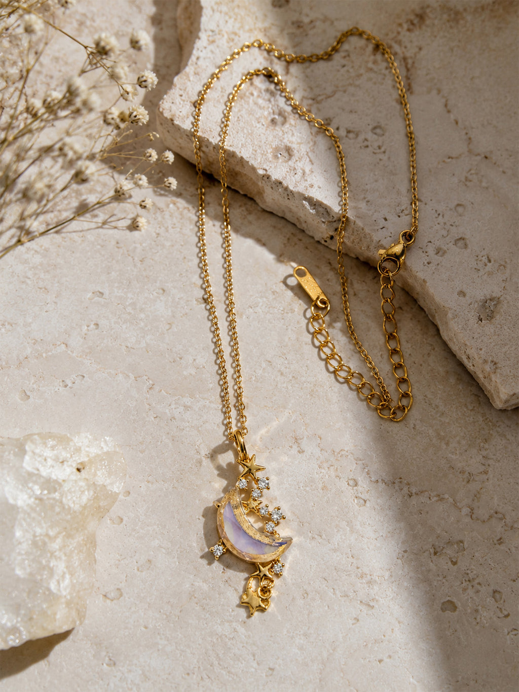 Astra Zircon Necklace - Gold