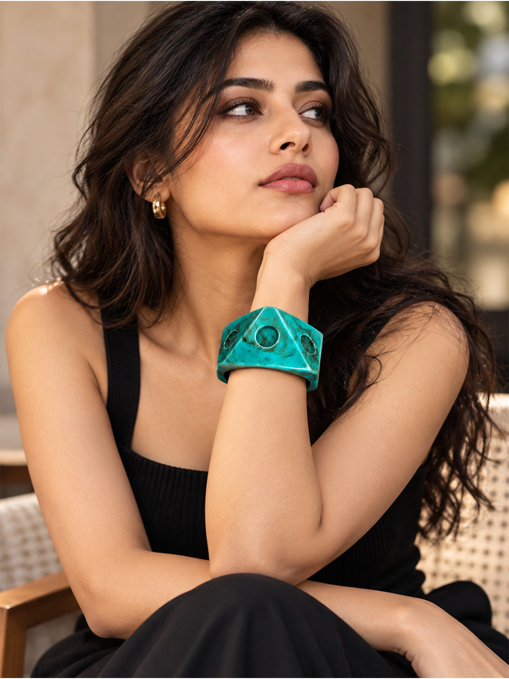 Ocean Jade Cuff Bracelet