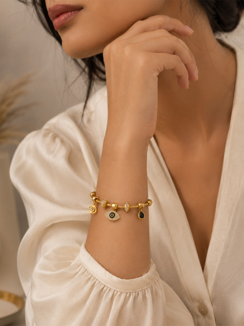 Nazar Luxe Charm Cable Bracelet