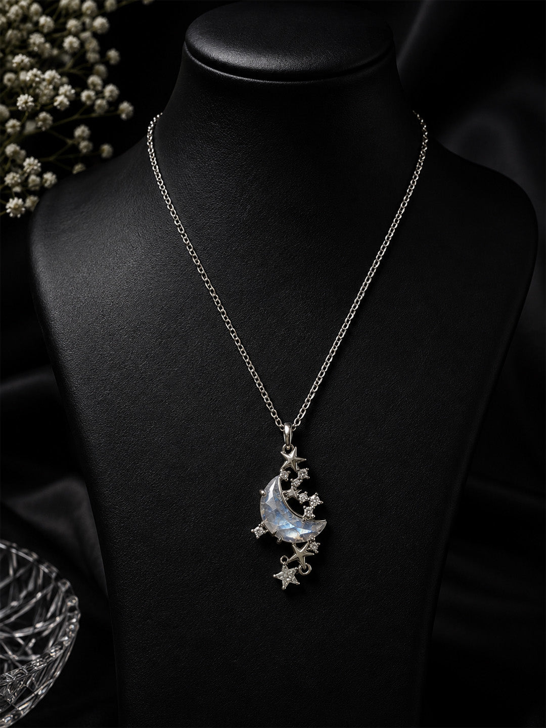 Astra Zircon Necklace - Silver