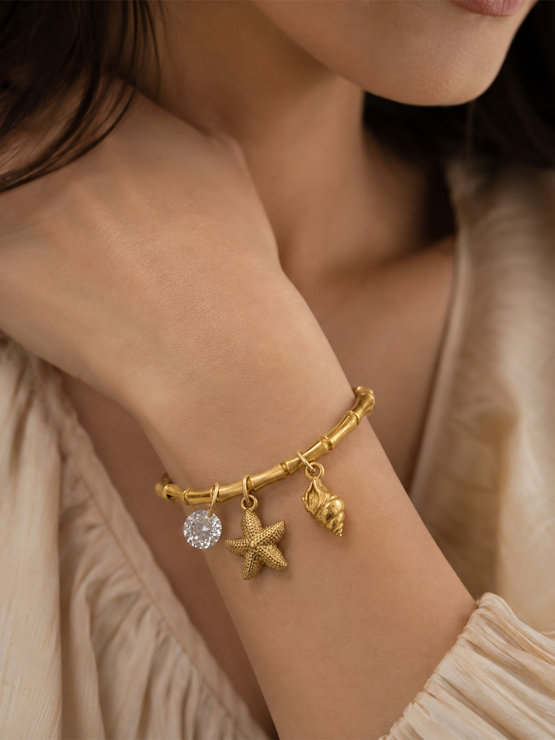 Ocean Treasure Charm Bangle