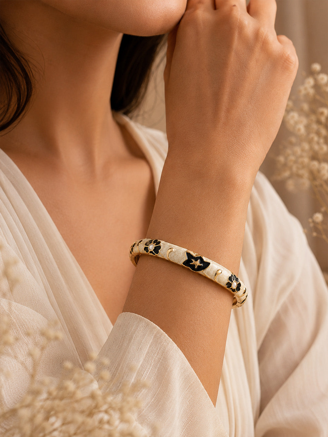 Midnight Bloom Bangle