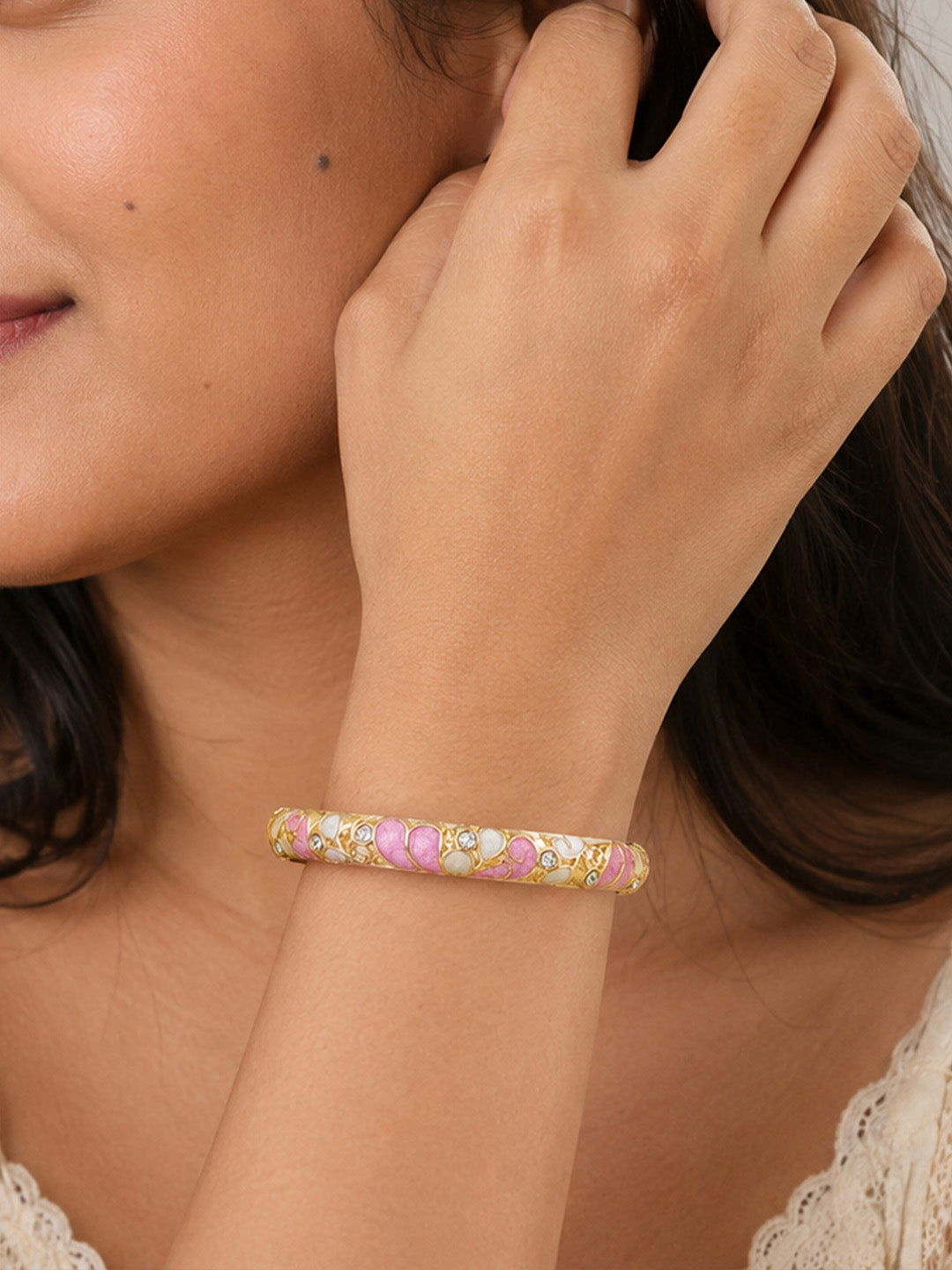 Blush Blossom Bangle