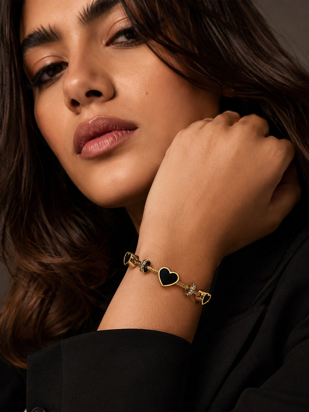 Noir Amour Cable Bracelet