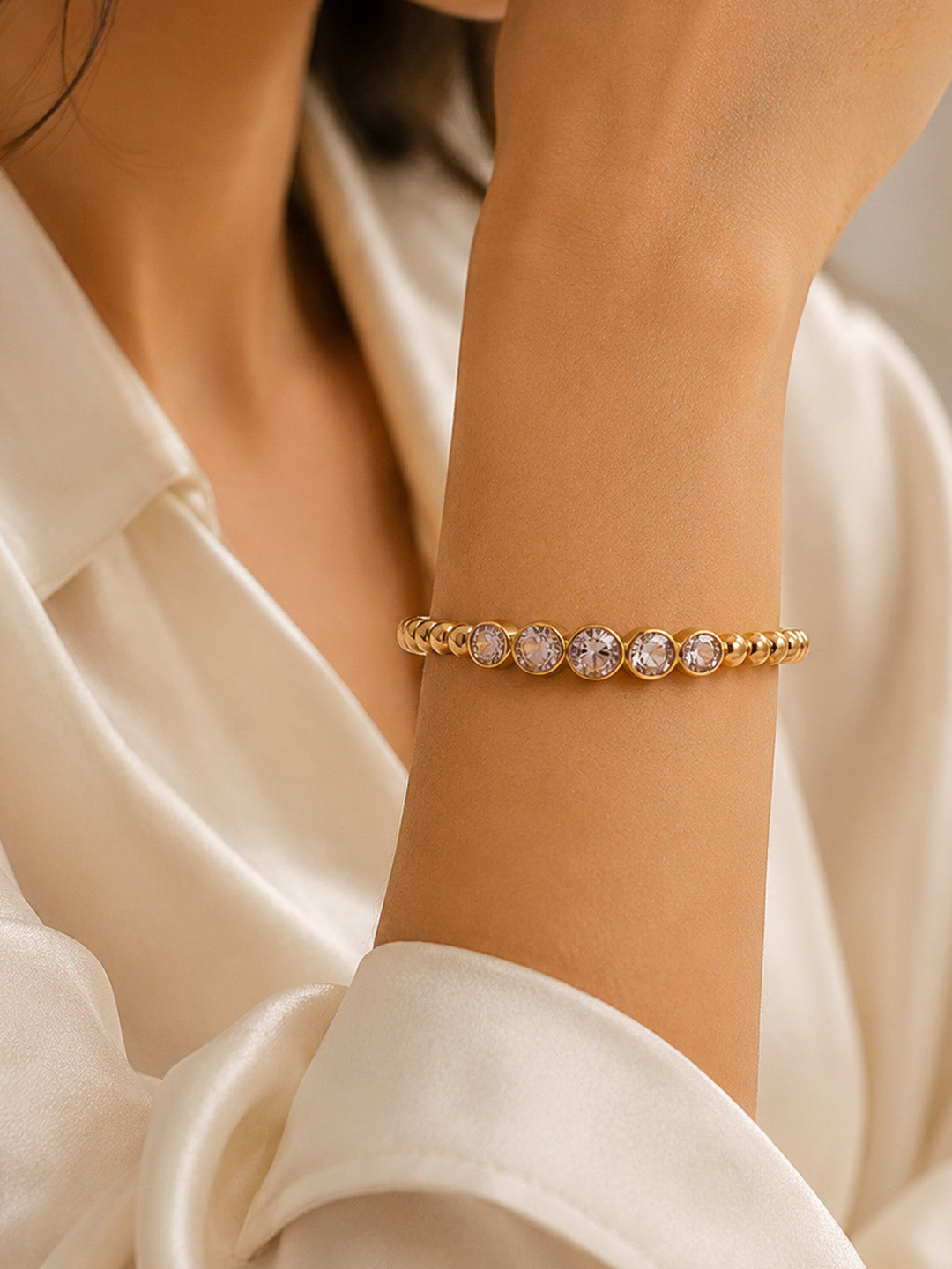 Lumina Bezel Bangle
