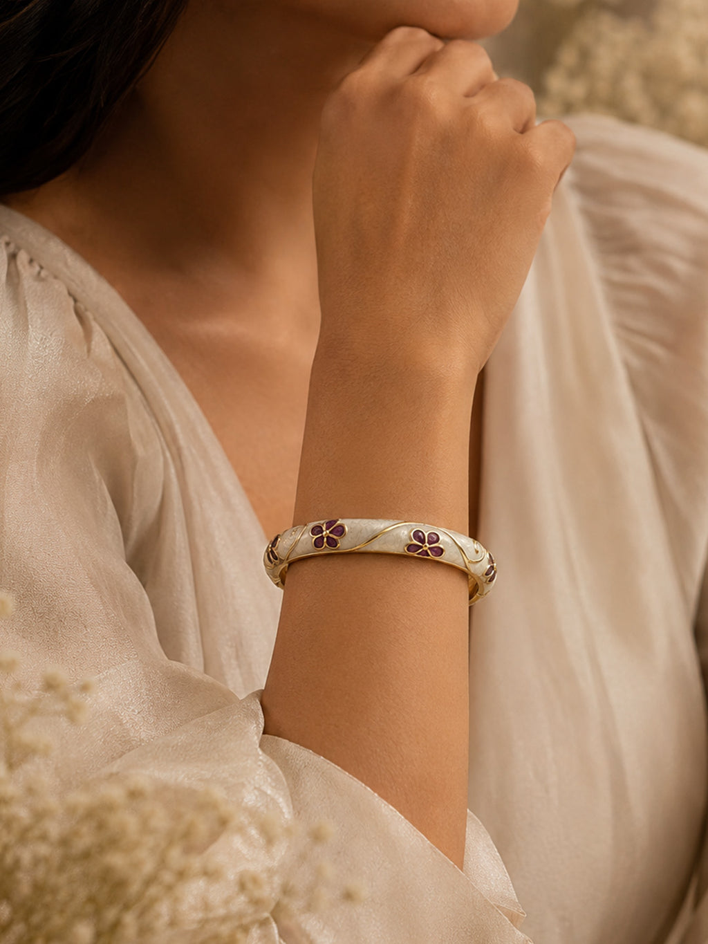 Lavender Bloom Bangle