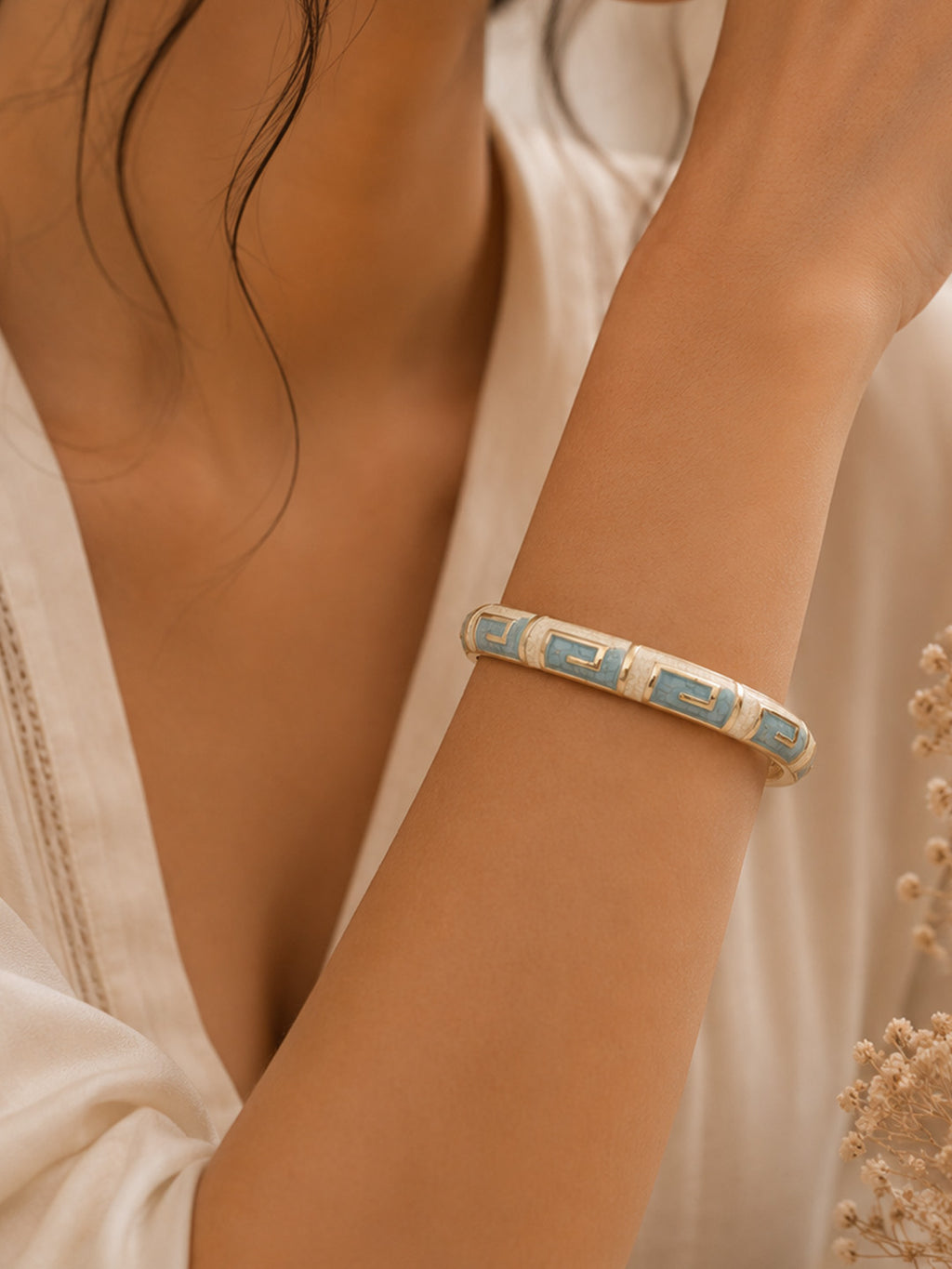 Azure Mosaic Bangle